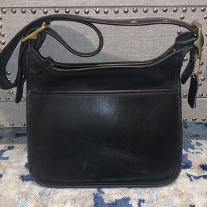 Black Coach Shoulder Crossbody Bag 9966